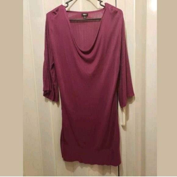 Mossimo Womens Bergundy Sweater Tunic - Picture 3 of 3